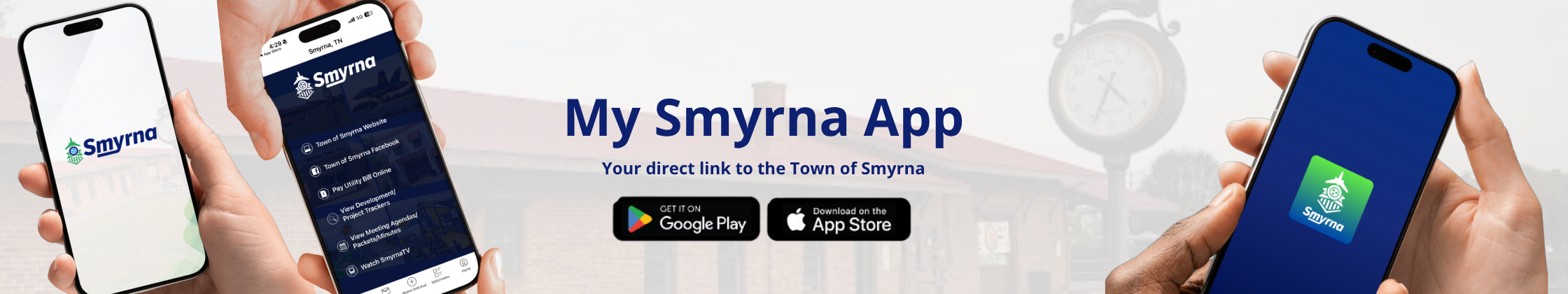 My Smyrna App Internal banner